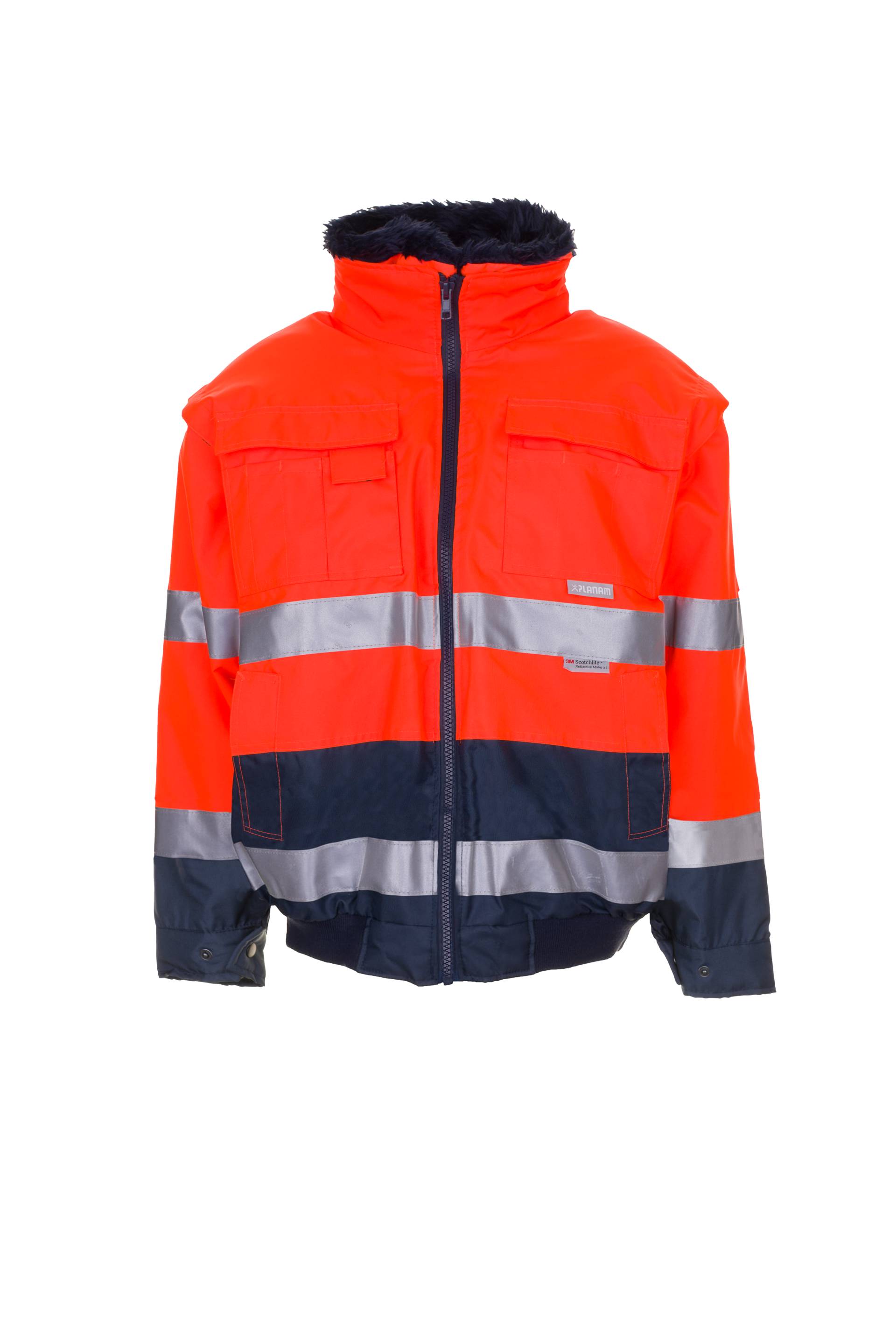Warnschutz-Pilotjacke Comfort Pl. – Bild 2